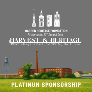 warren heritage foundation platinum sponsorship graphic